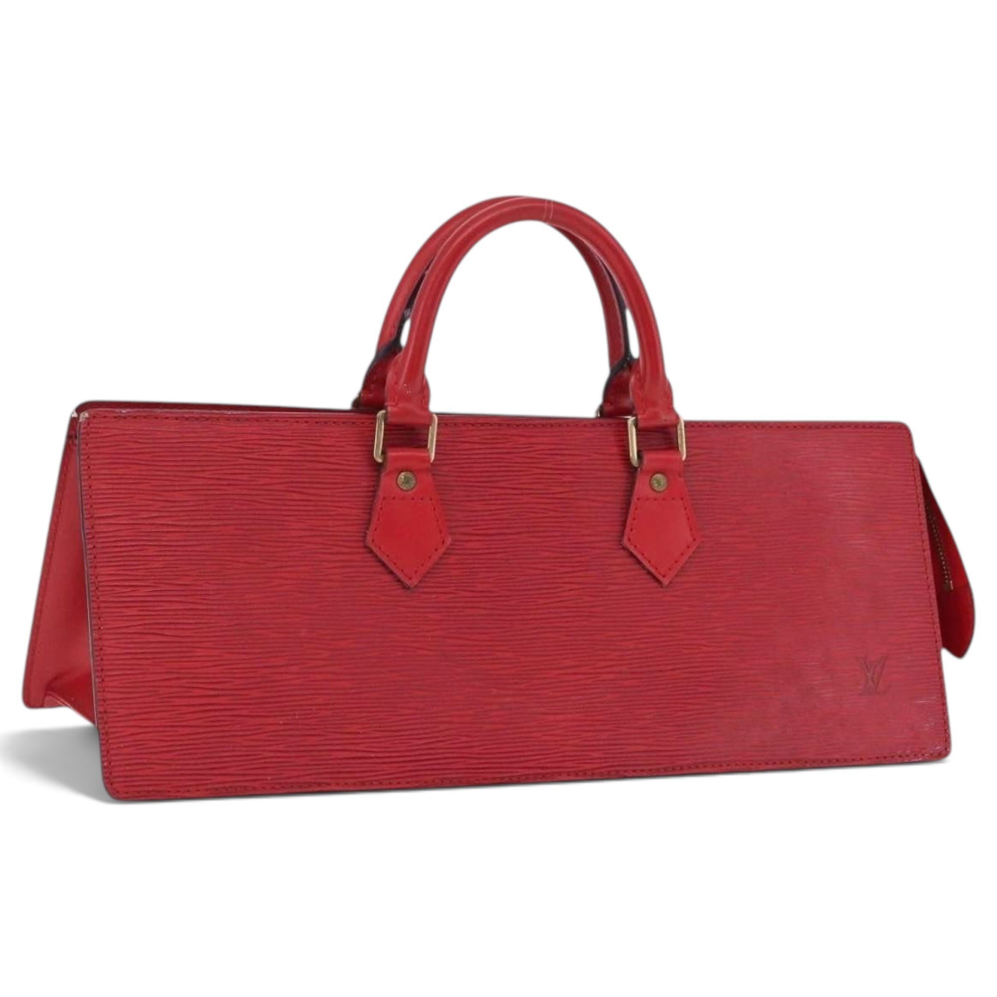 Triangle leather handbag