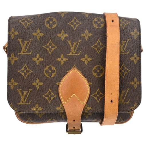 Cartouchière cloth handbag