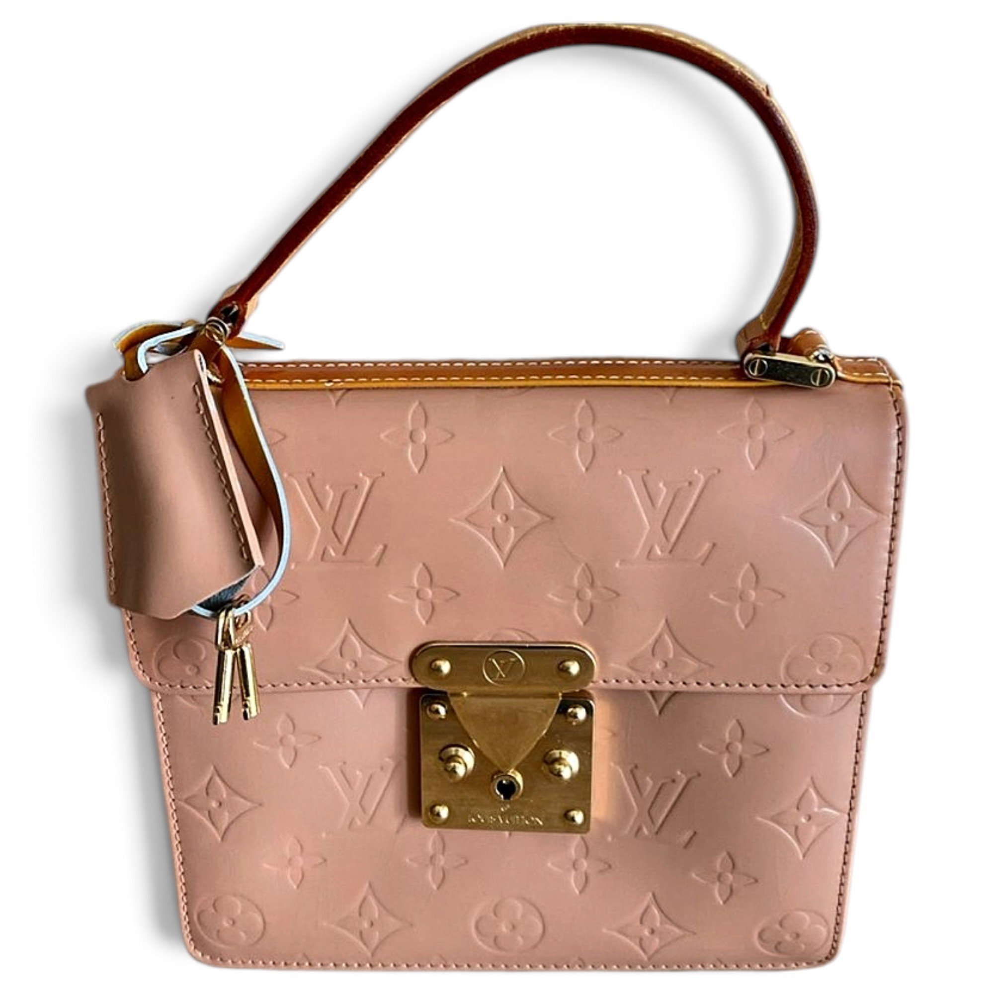 Spring street patent leather handbag