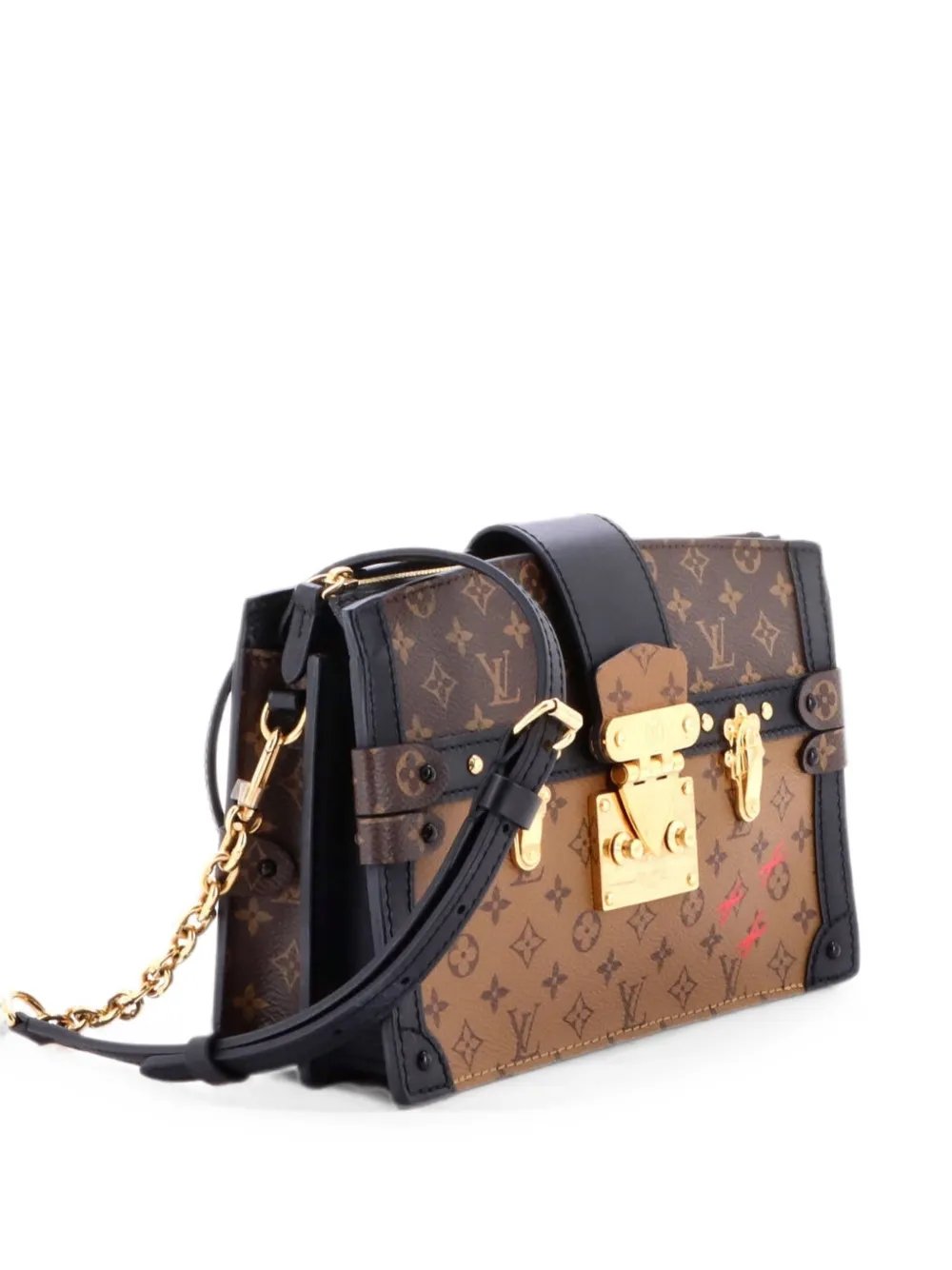 Trunk Reverse Monogram Canvas clutch bag