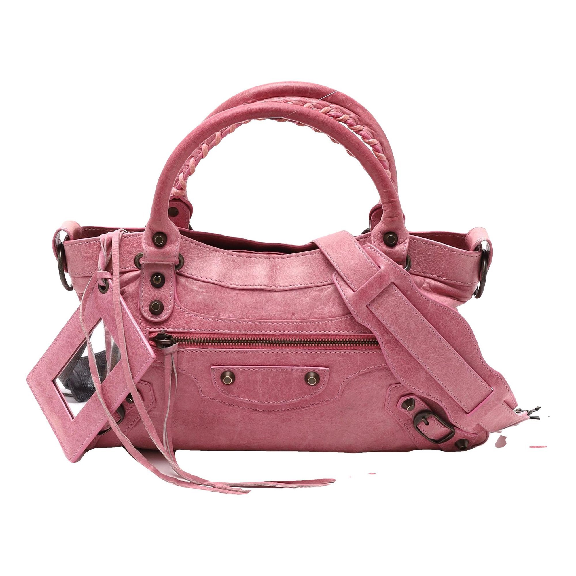 First leather handbag