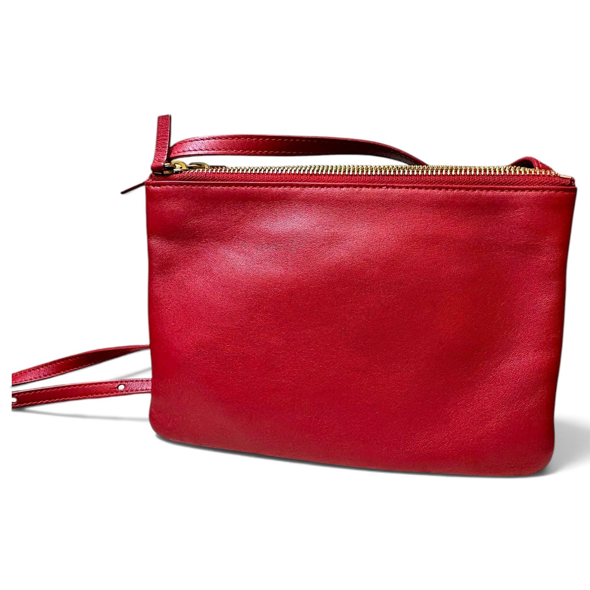 Trio leather crossbody bag