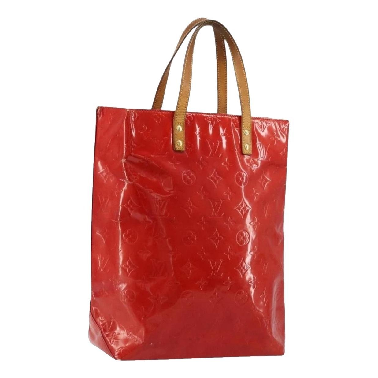 Patent leather handbag