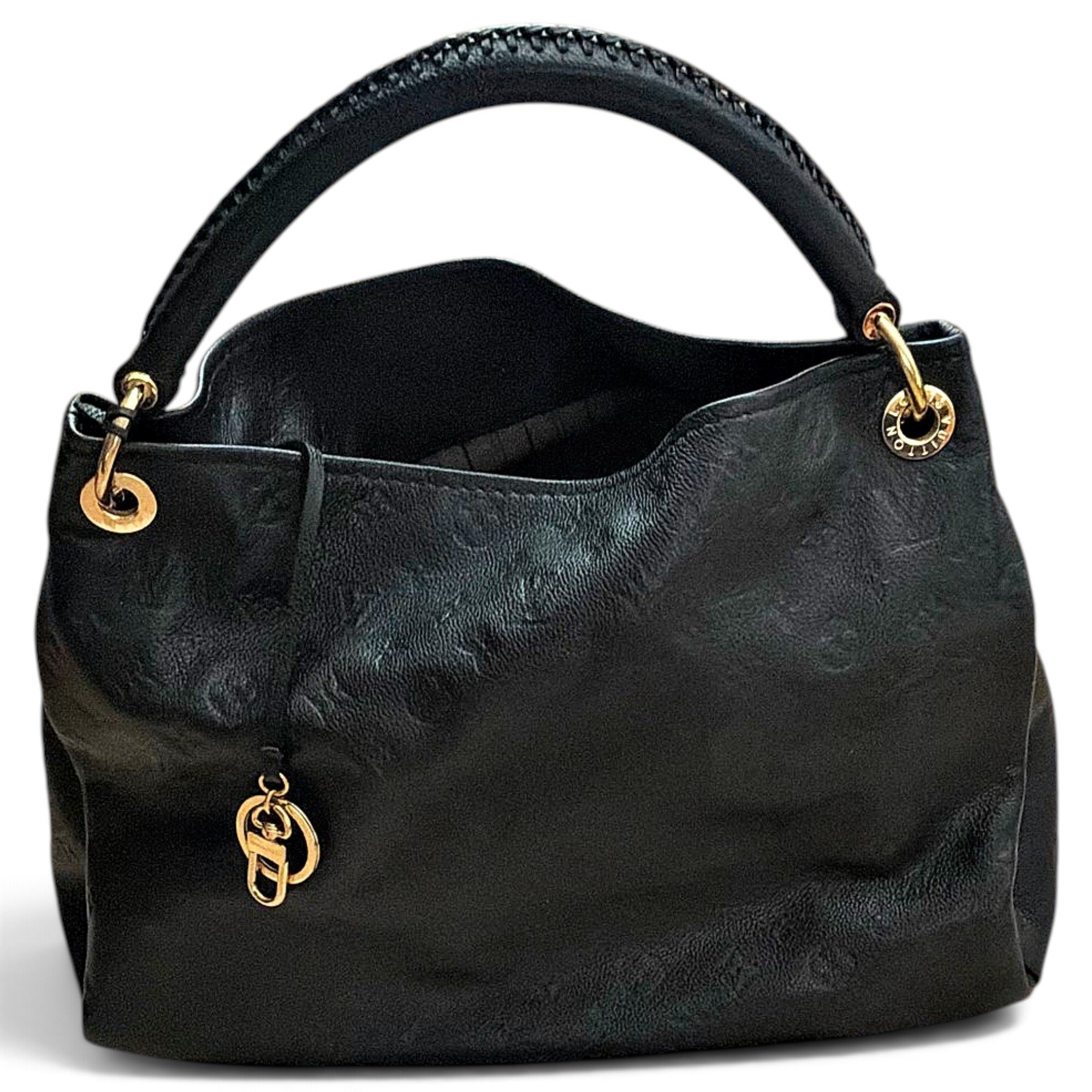 Artsy leather handbag