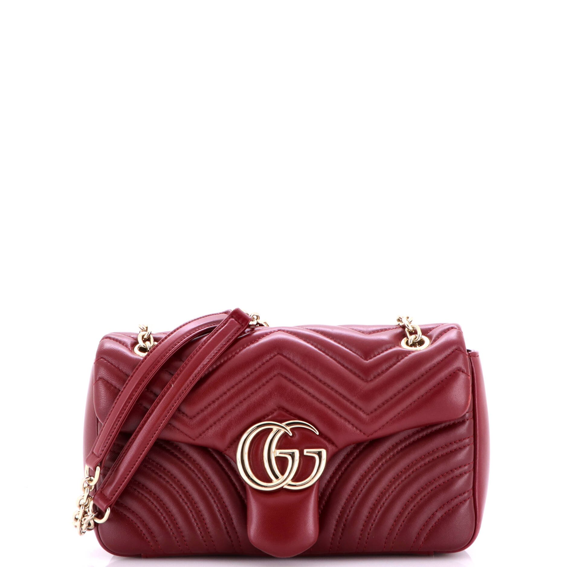 GG Marmont Flap Bag Matelasse Leather Small