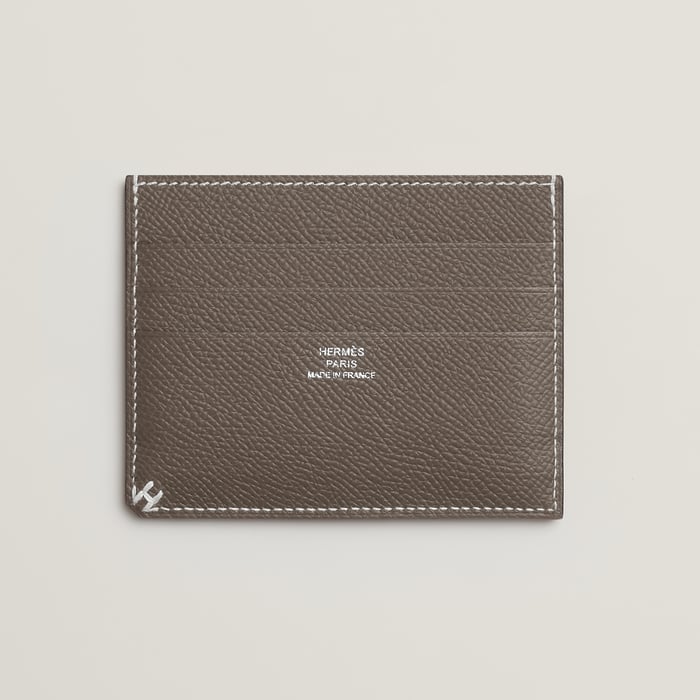 Gris Étain H Sellier Card Holder