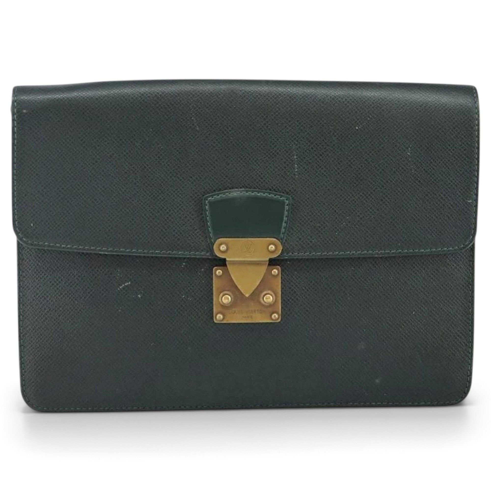 Kourad leather clutch bag