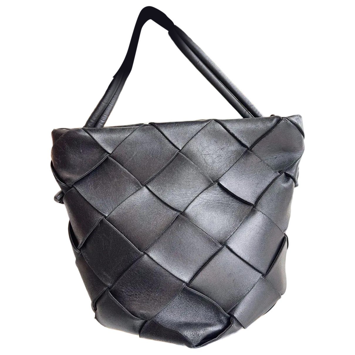 Cassette Bucket leather handbag