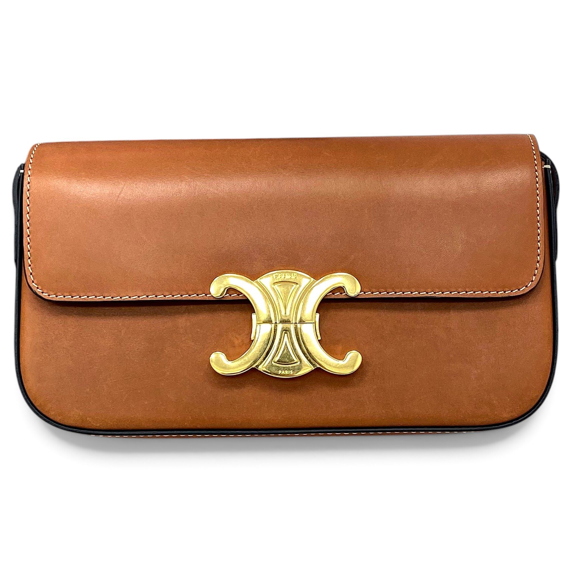 Triomphe Long leather handbag