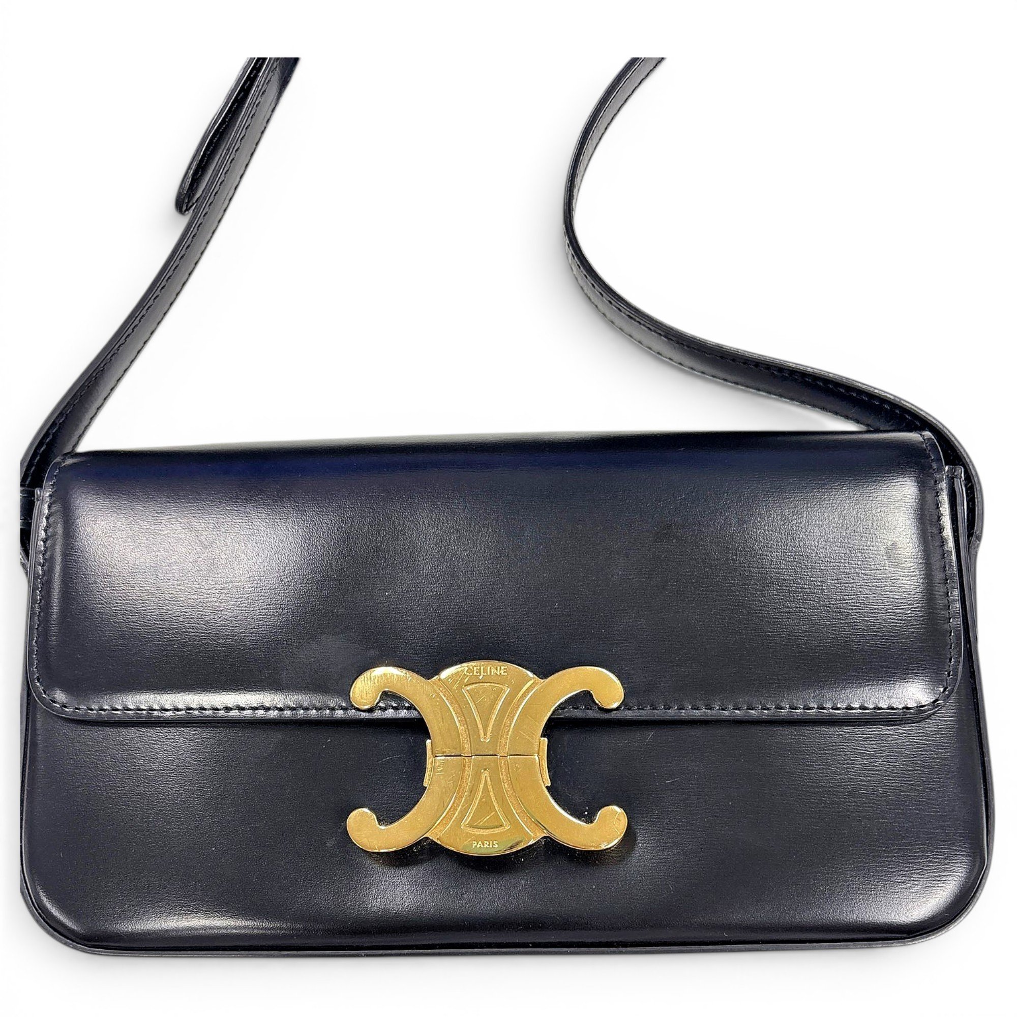 Triomphe leather handbag