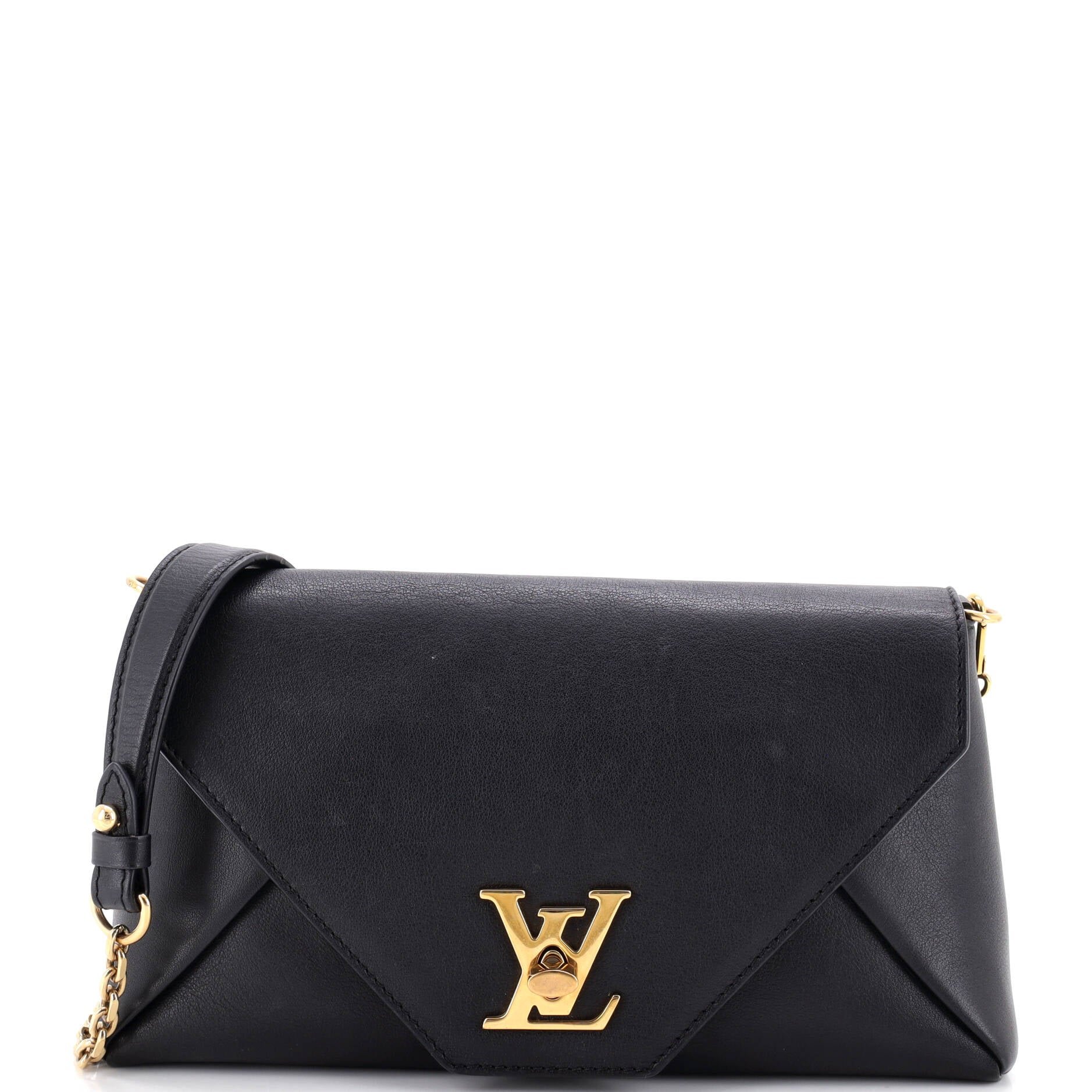 Love Note Chain Clutch Leather