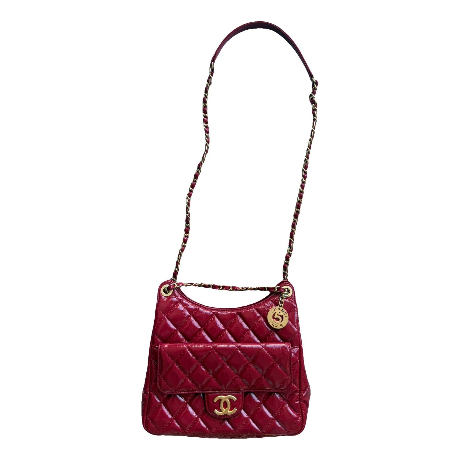 Patent leather handbag