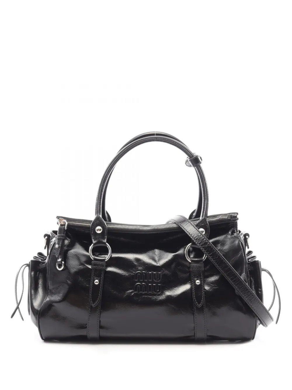 Miu Miu 2020s Shiny leather tote bag