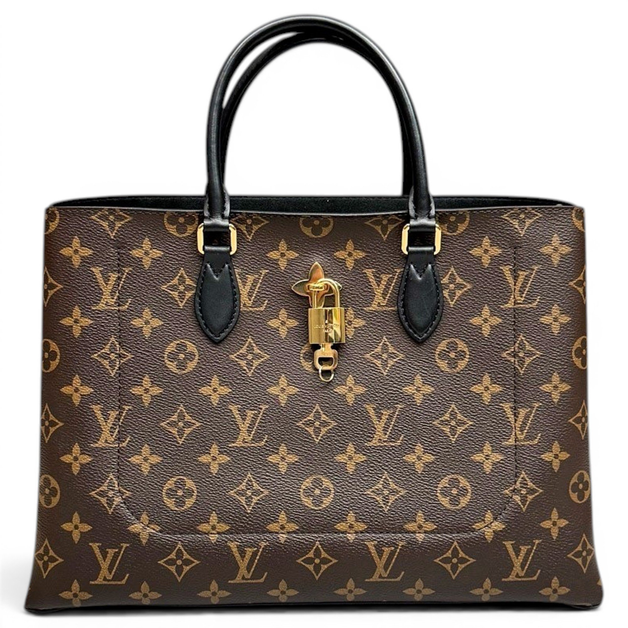 Flower Tote leather handbag