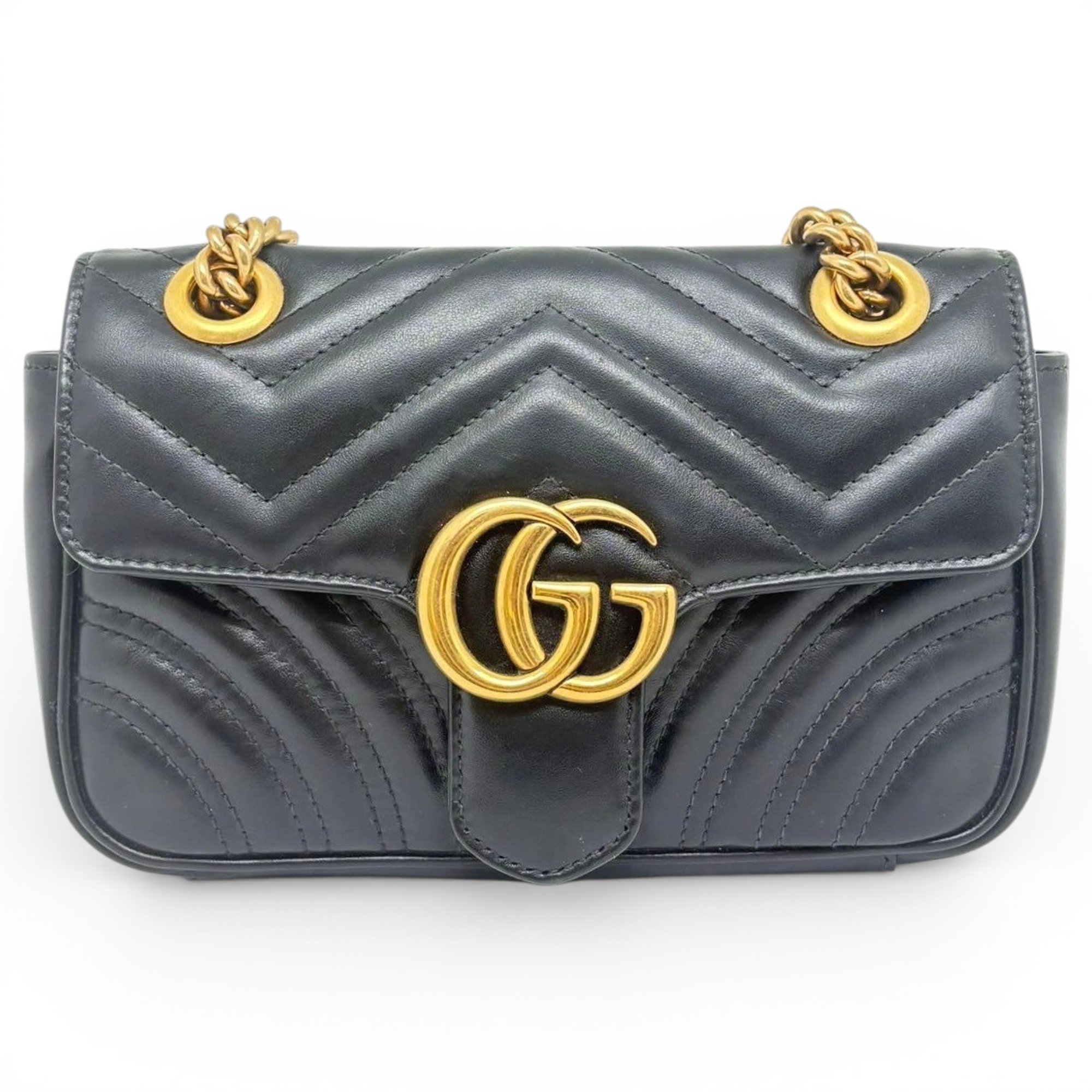 GG Marmont Flap leather crossbody bag