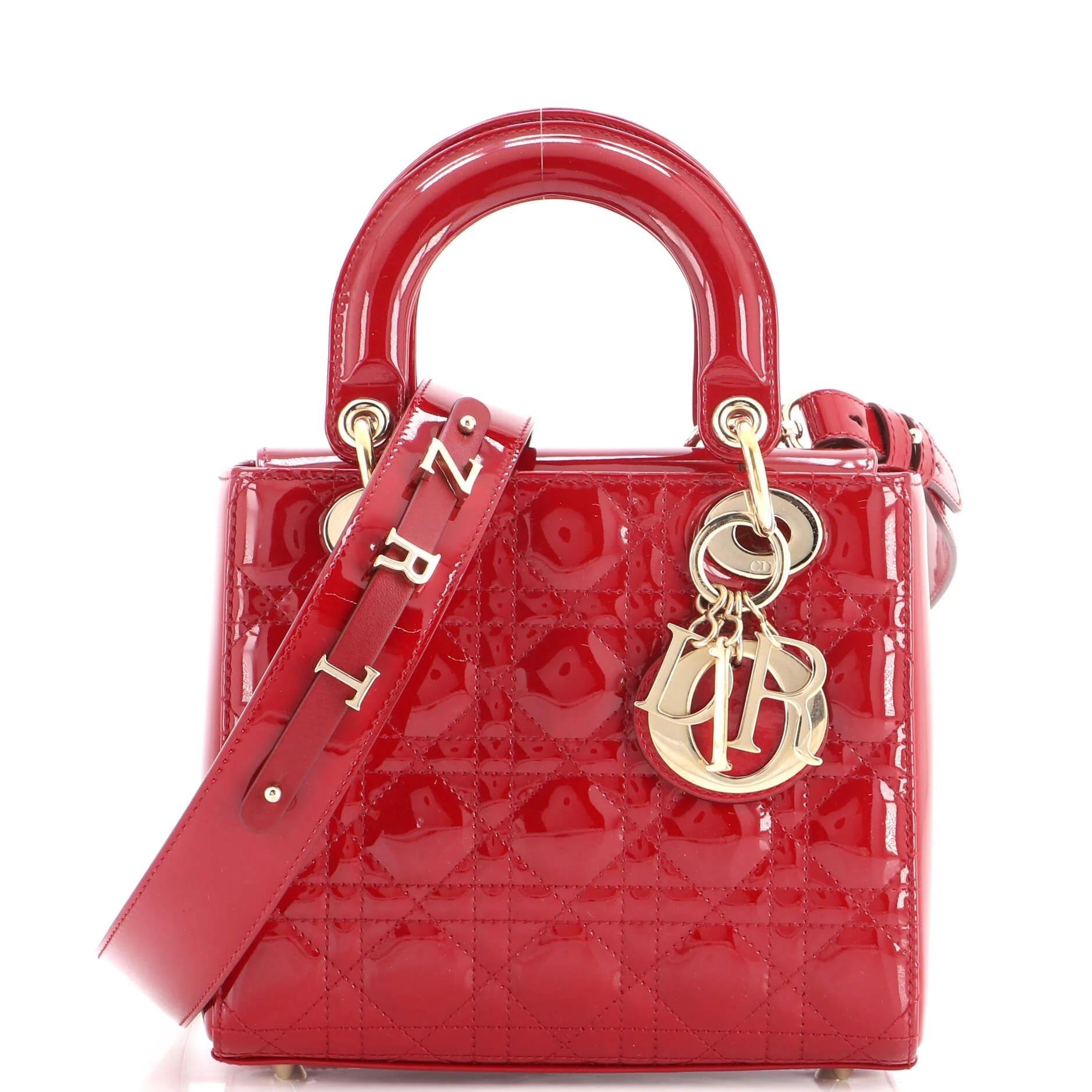 Patent leather handbag