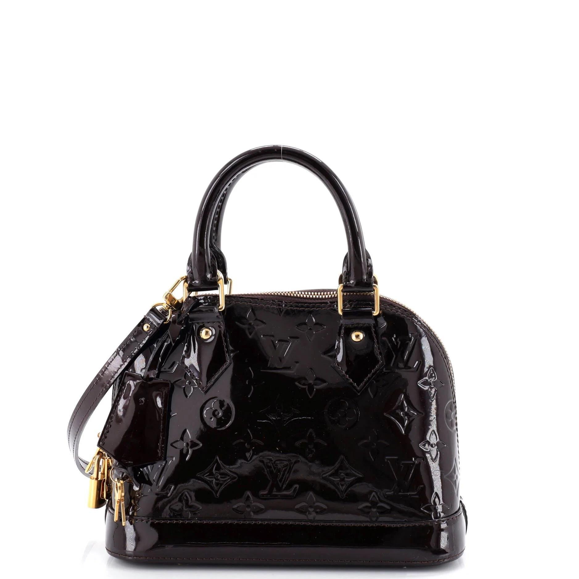 Alma BB patent leather handbag