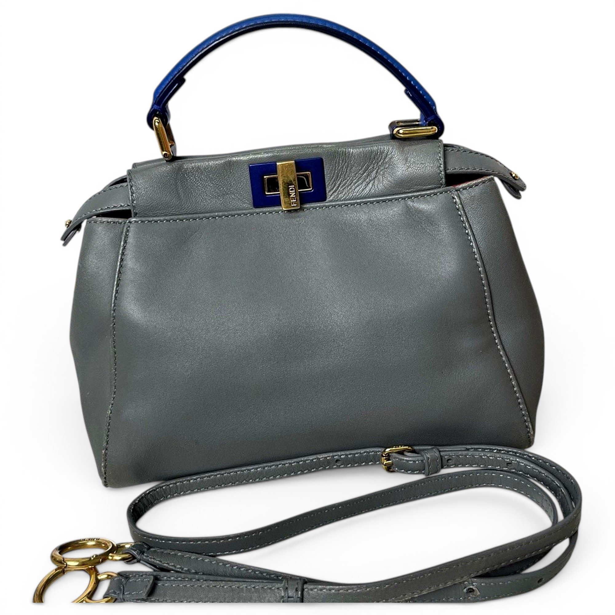 Peekaboo leather handbag