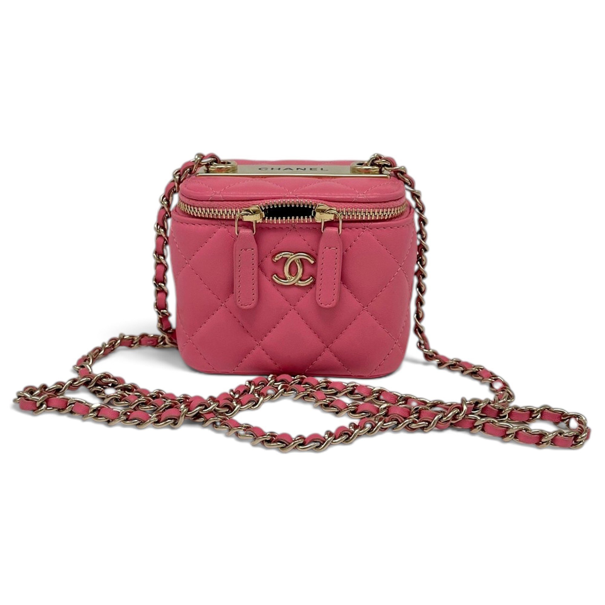 Trendy CC Vanity leather handbag