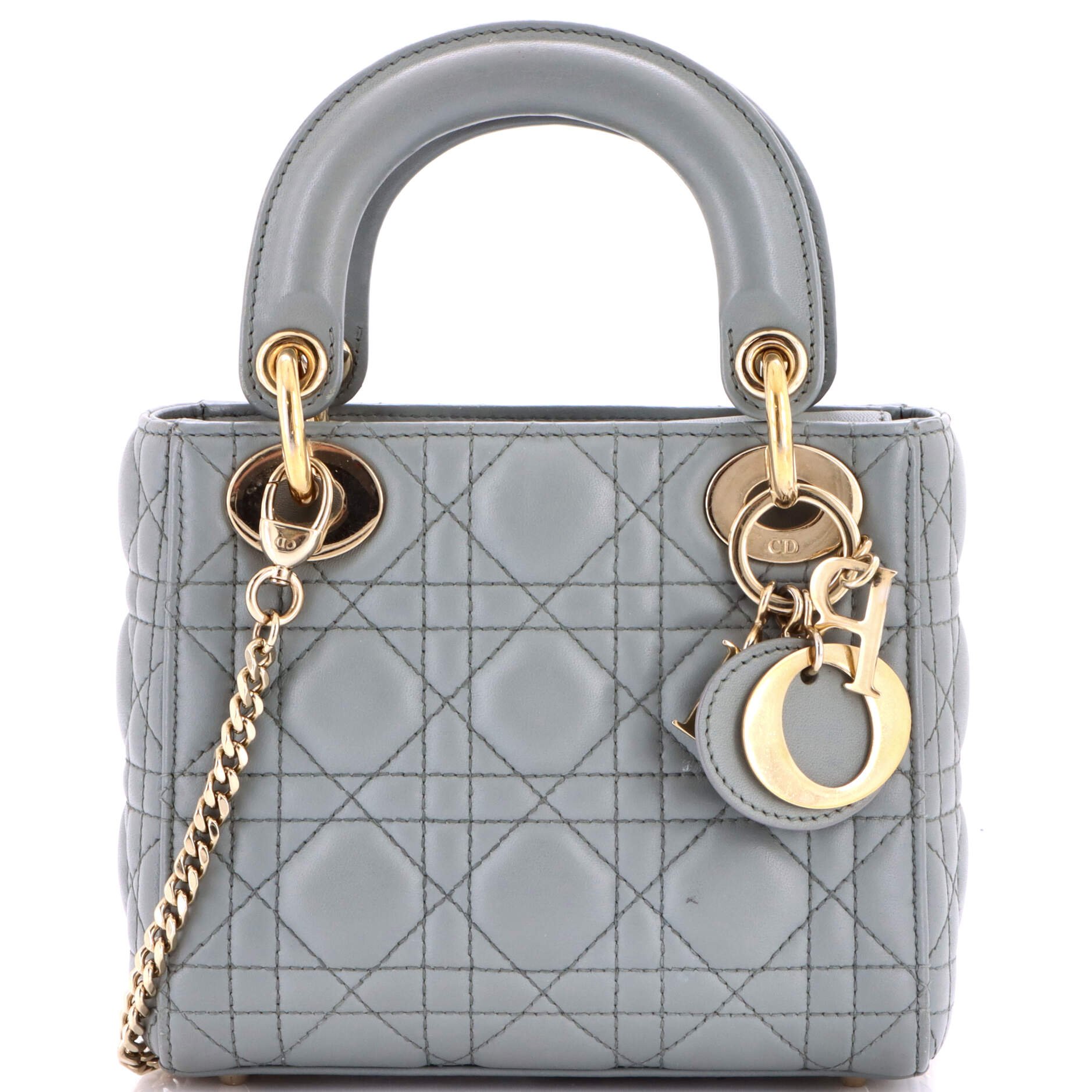 Lady Dior Chain Bag Cannage Quilt Lambskin Mini