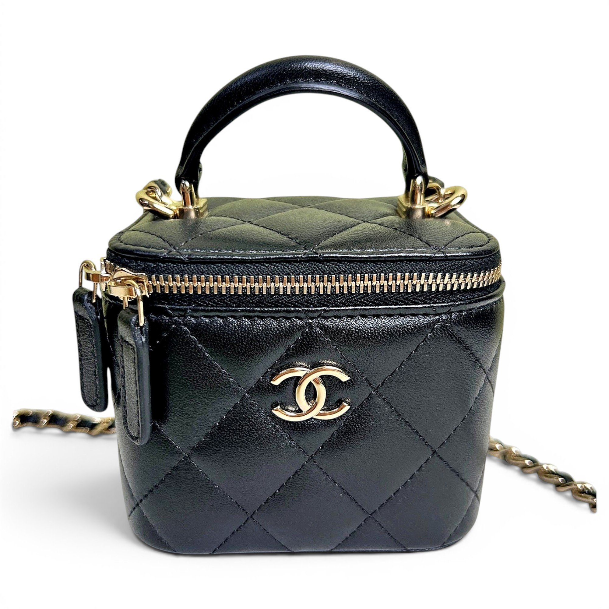 Trendy CC Vanity leather handbag
