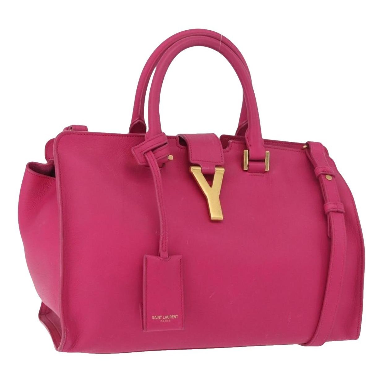 Y leather handbag