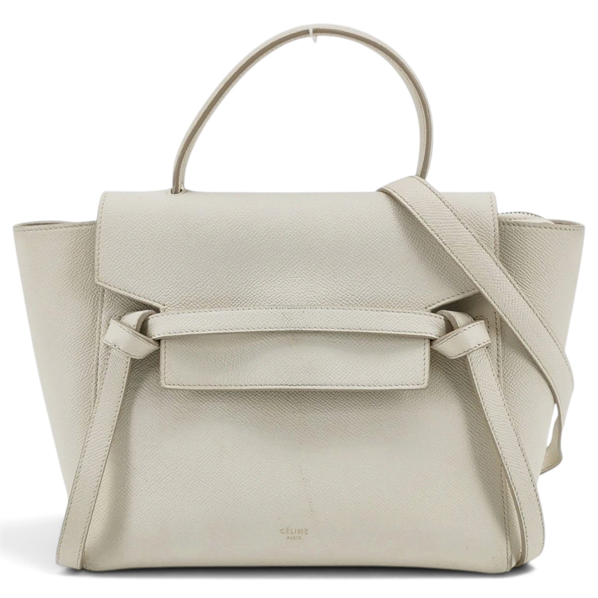 Belt leather handbag