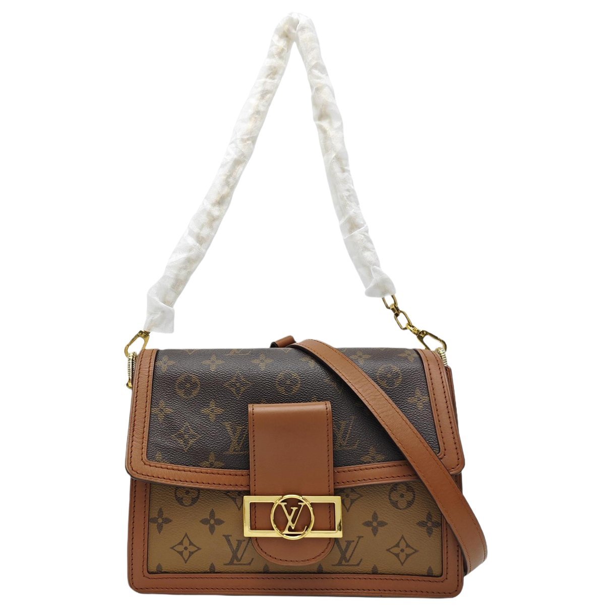 Dauphine leather handbag