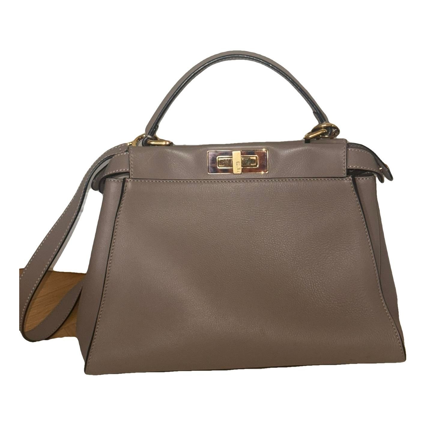 Peekaboo leather handbag