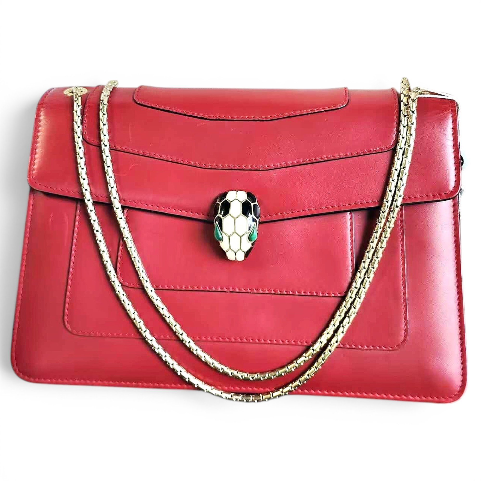 Serpenti leather crossbody bag