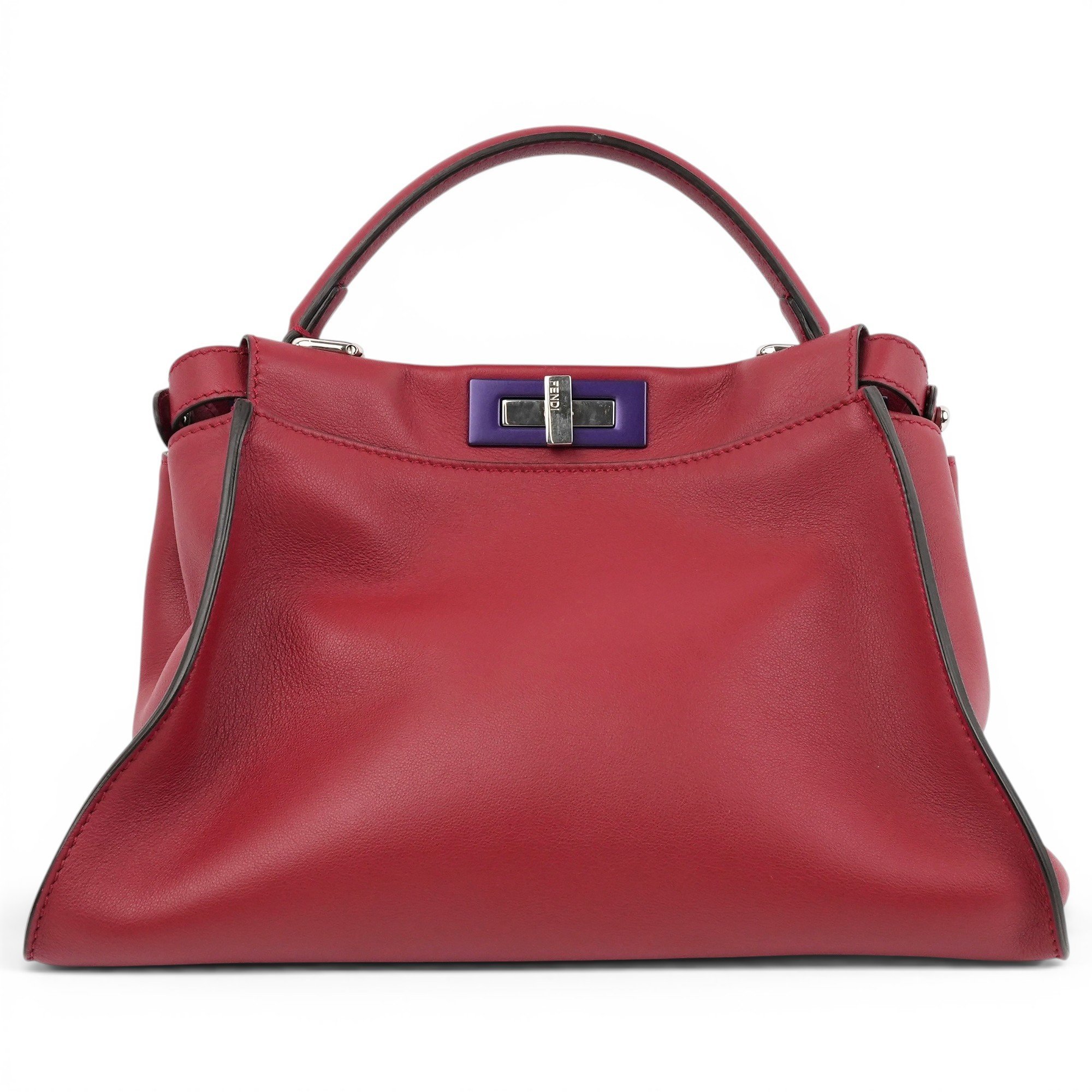 Peekaboo leather handbag