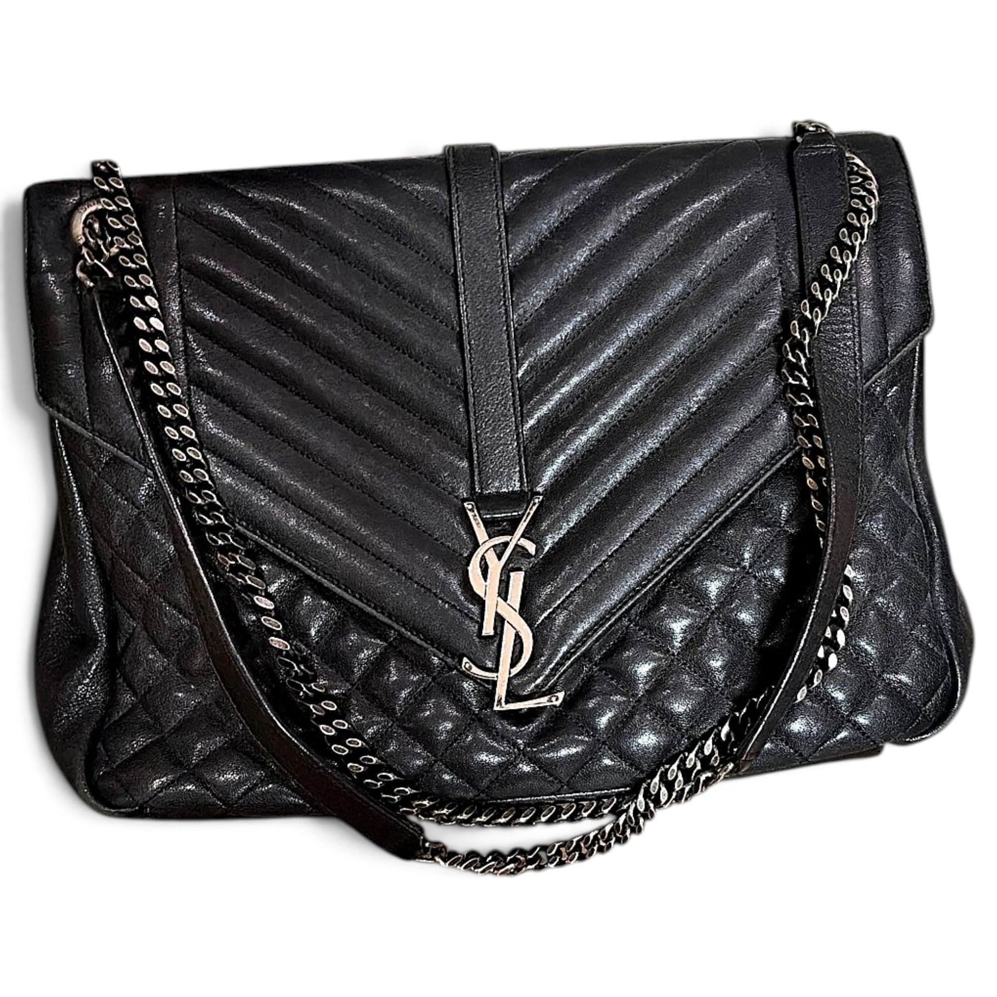 Collége monogramme leather handbag