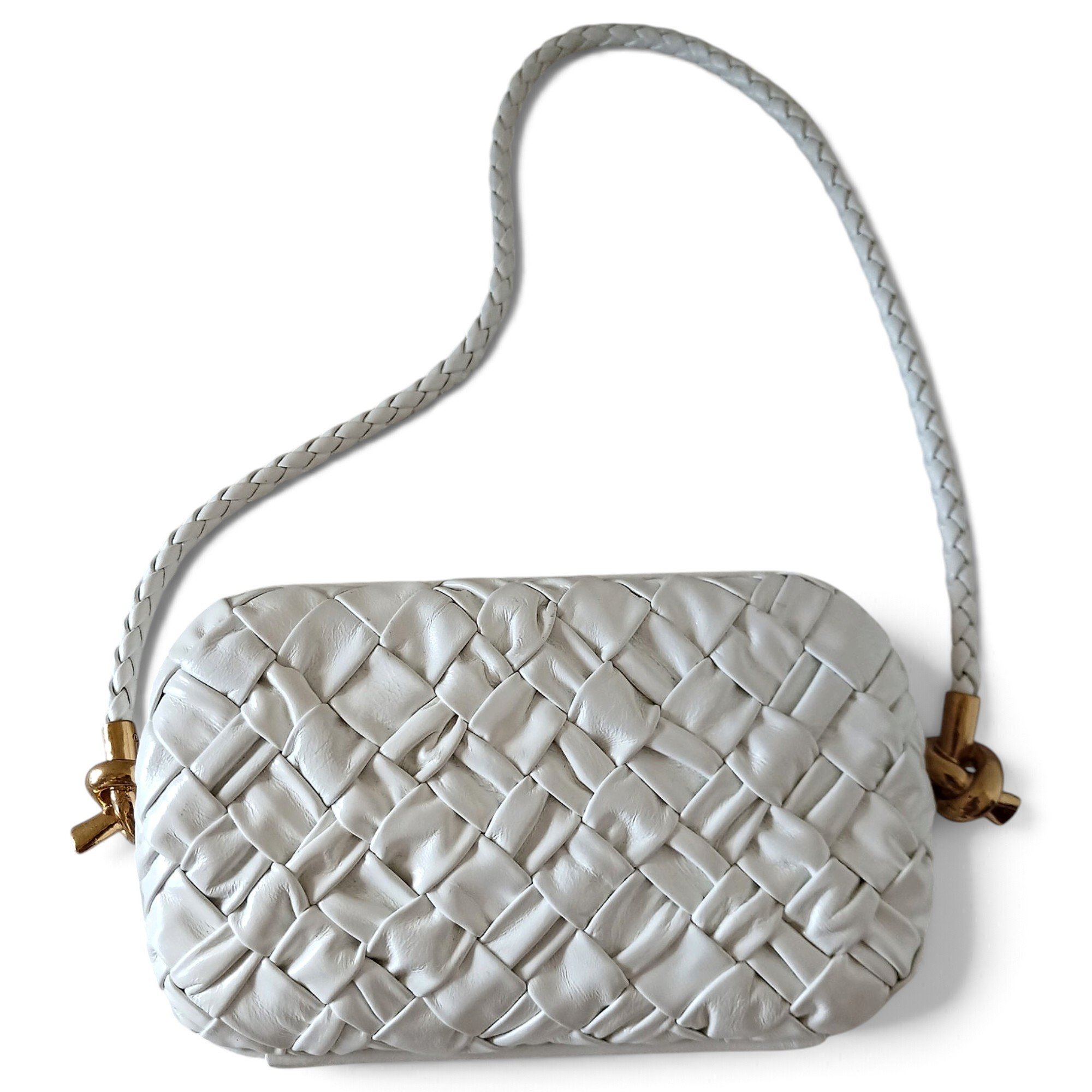 Knot leather handbag