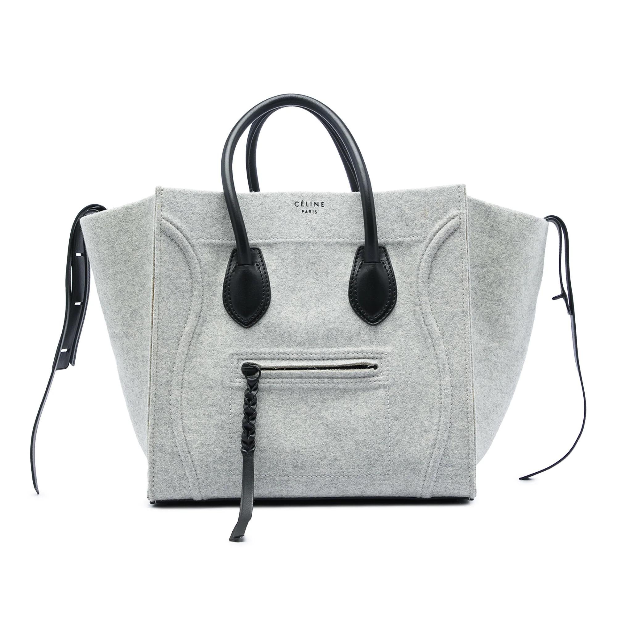 Luggage wool handbag