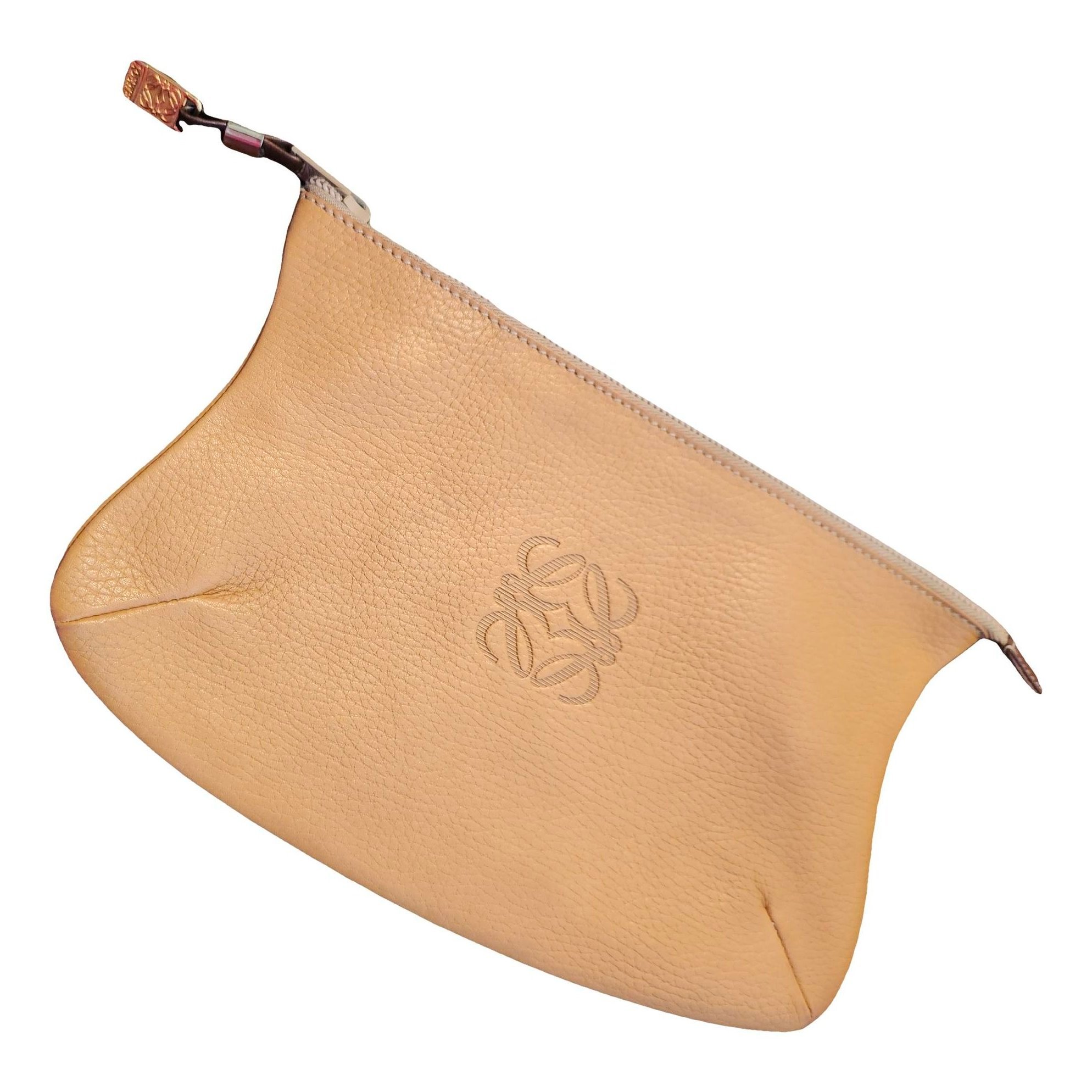 Loewe T Pouch leather clutch bag