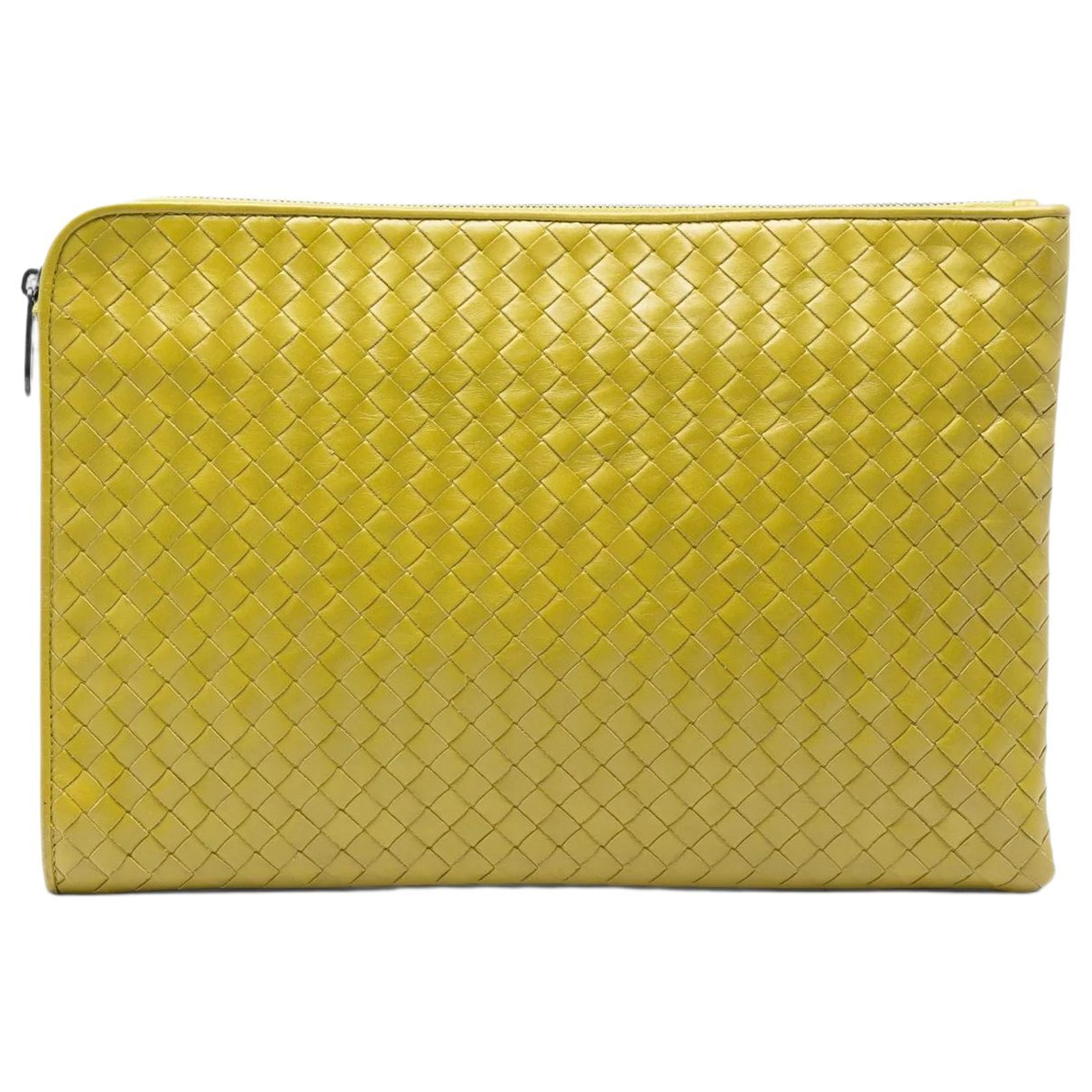 Pouch leather clutch bag