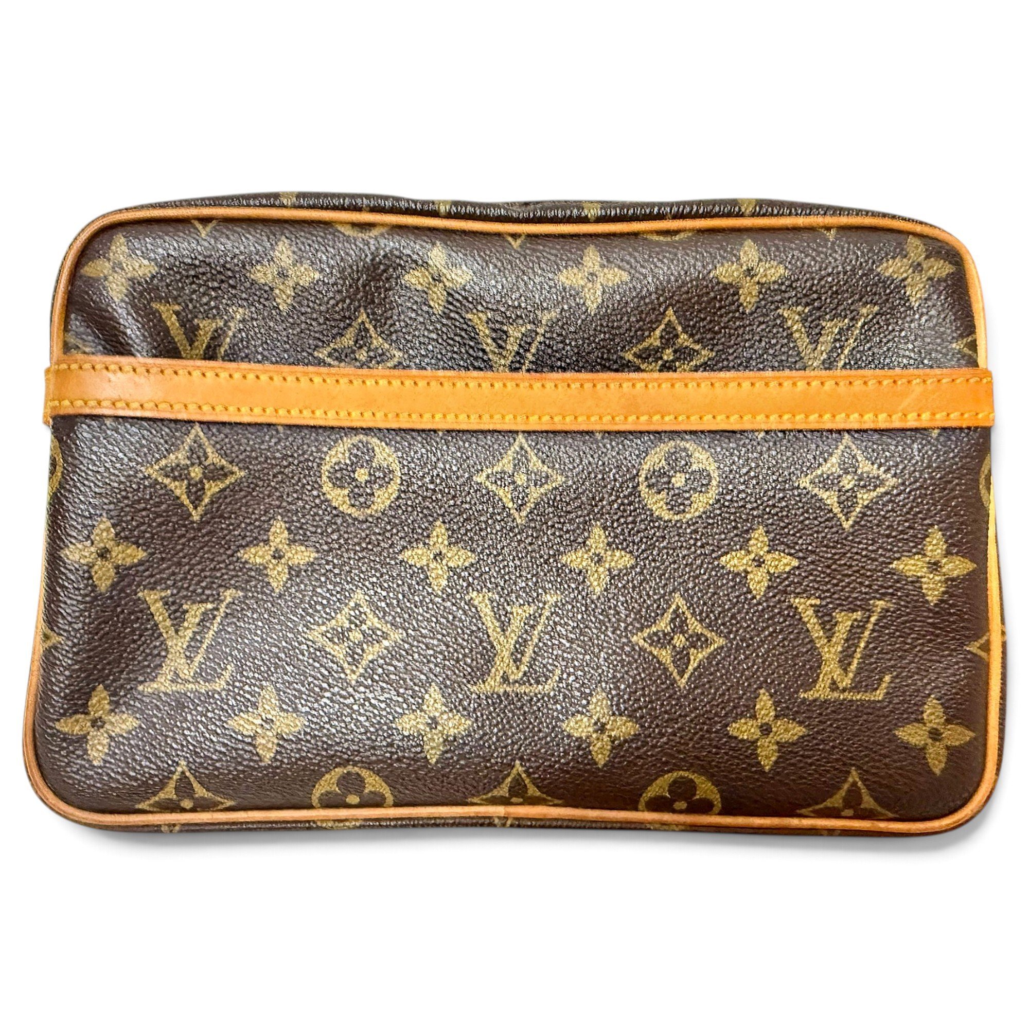 Leather clutch bag
