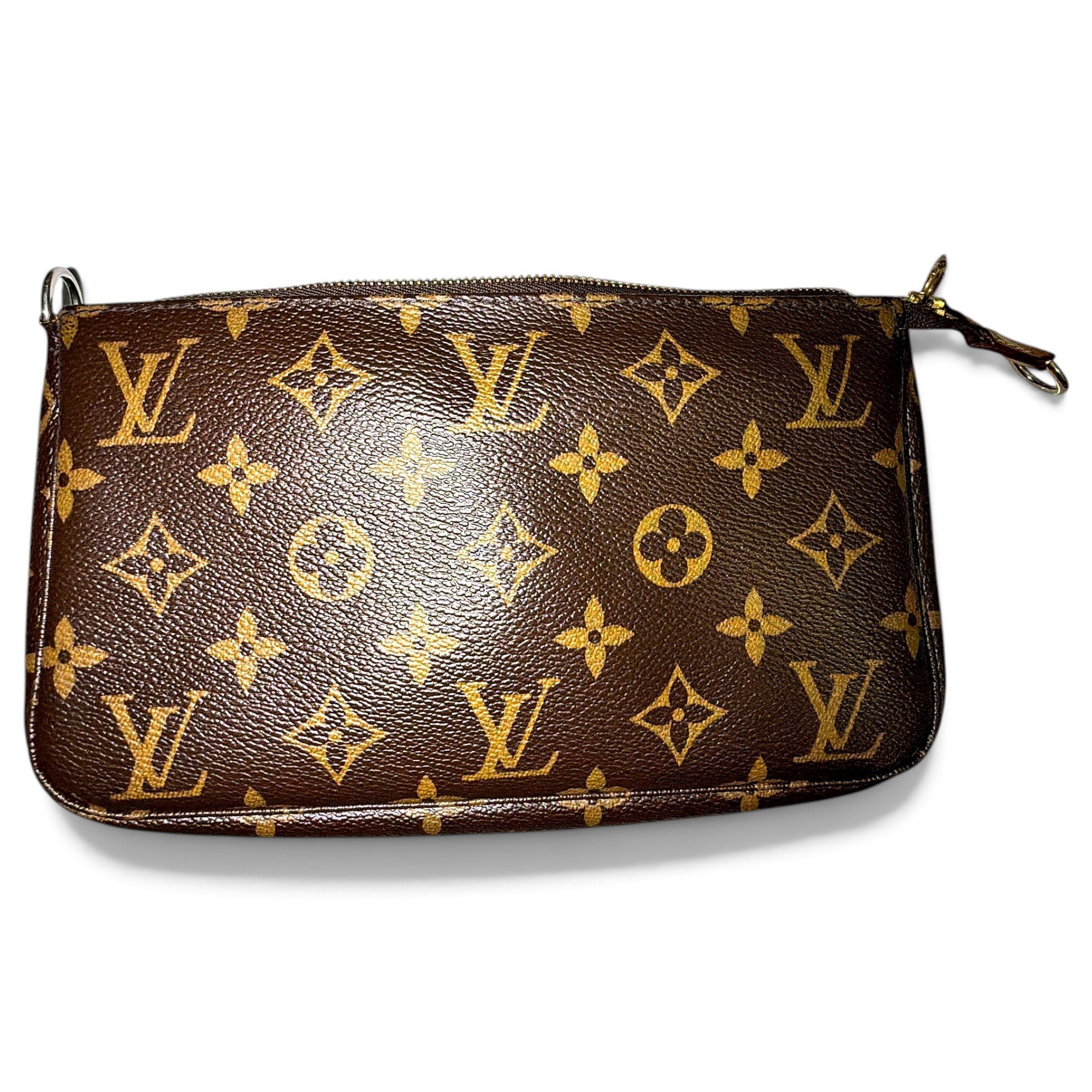 Leather clutch bag
