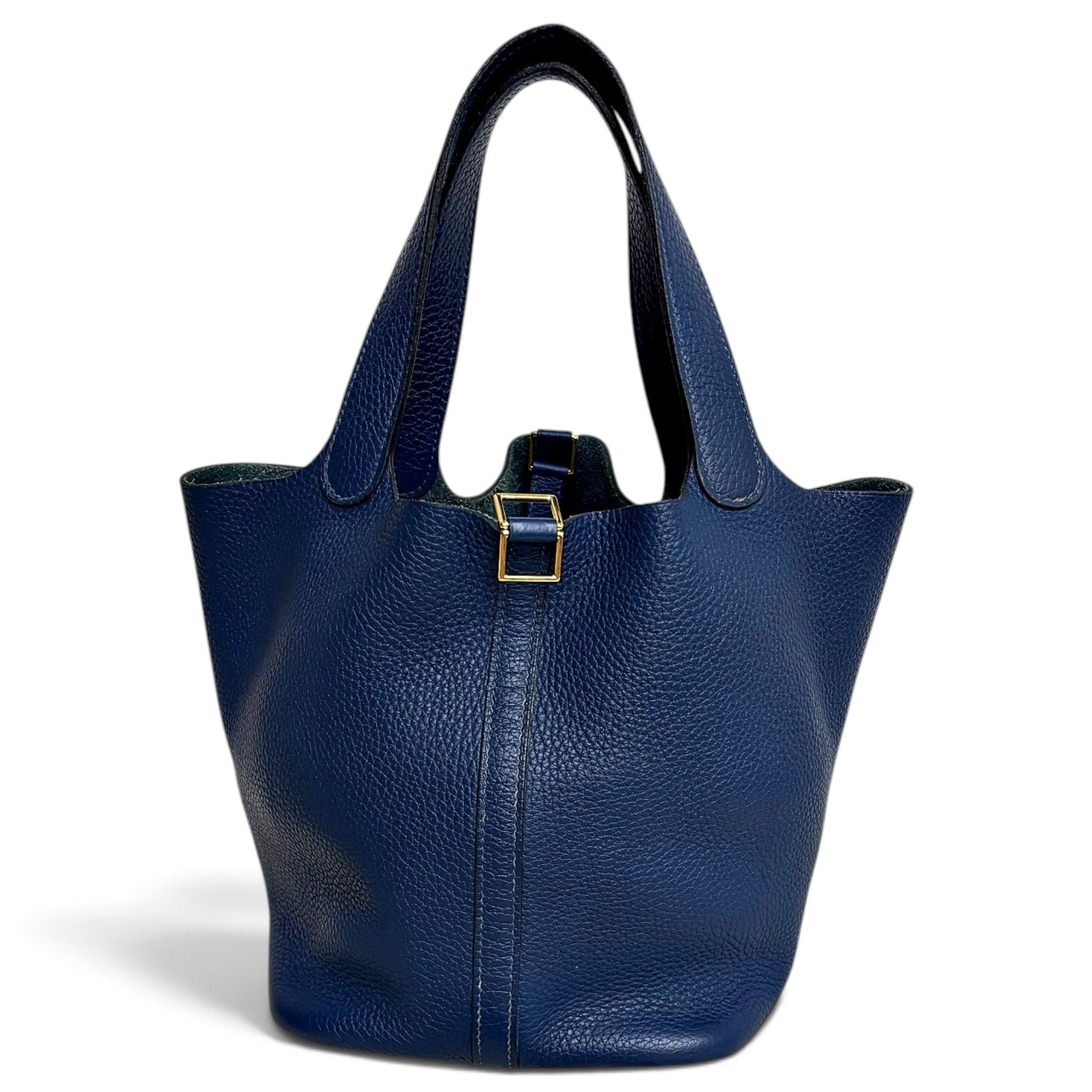 Picotin leather tote