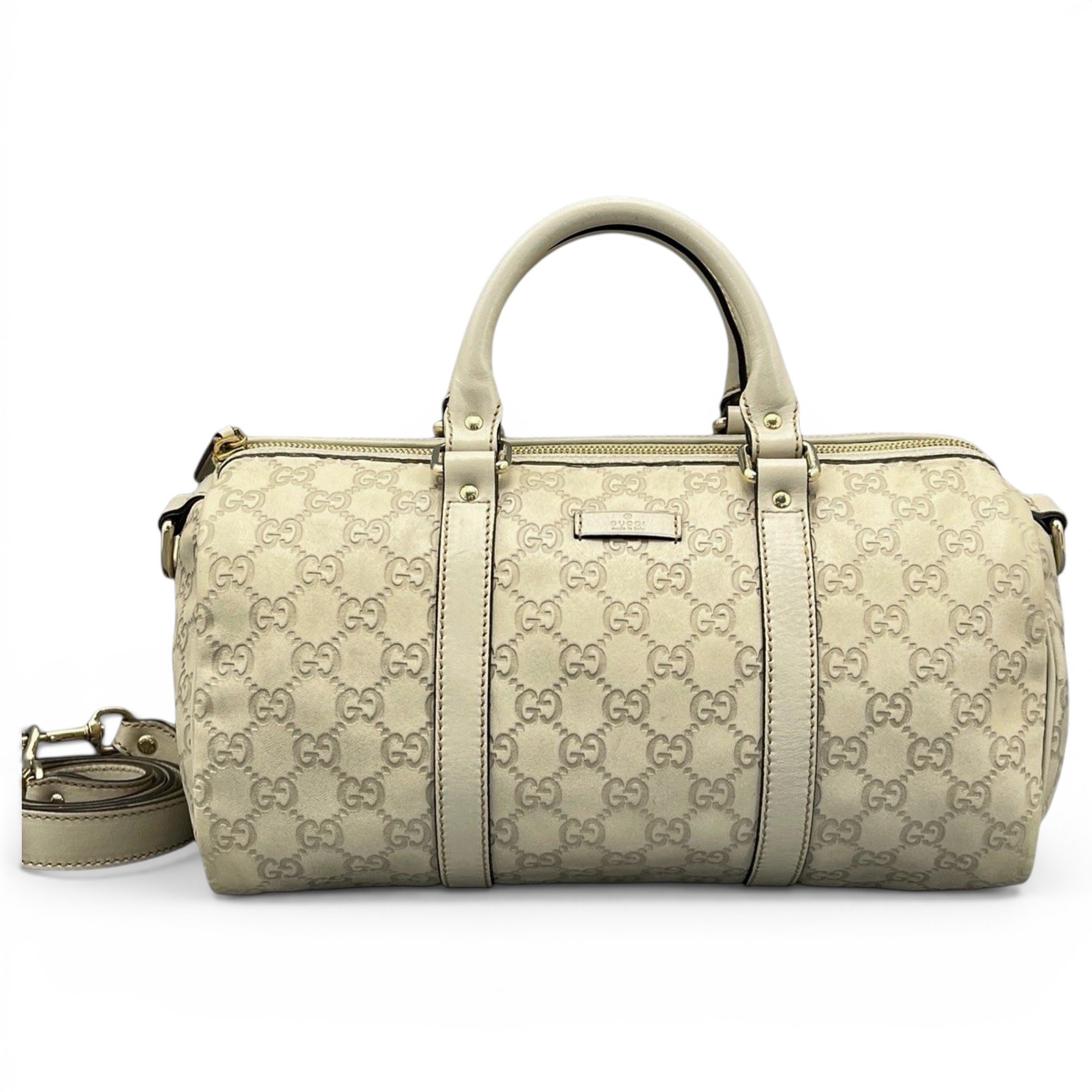 Boston leather handbag