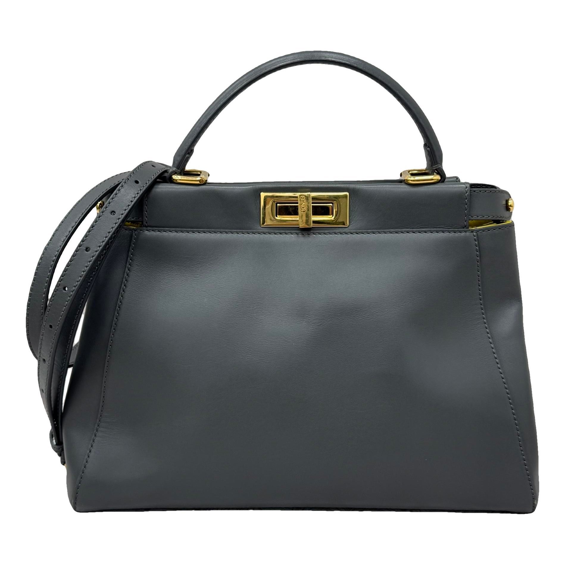 Peekaboo leather handbag