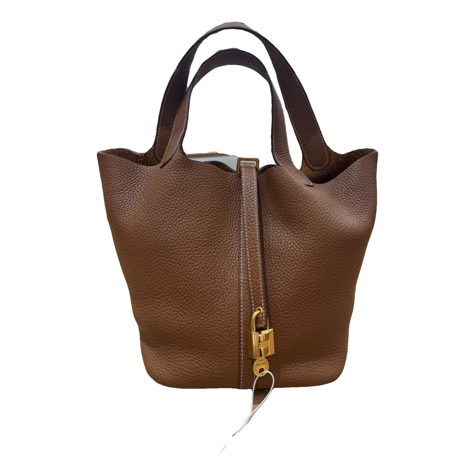 Picotin leather handbag