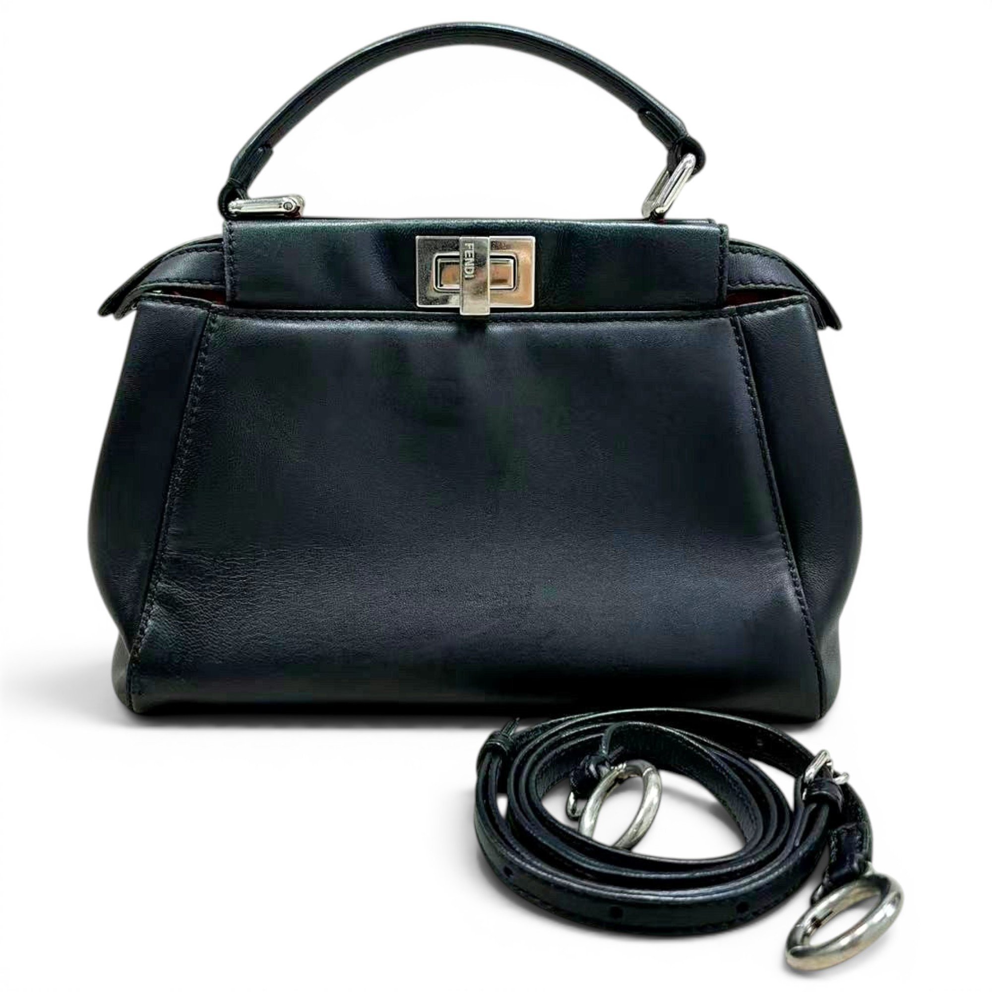 Peekaboo leather handbag