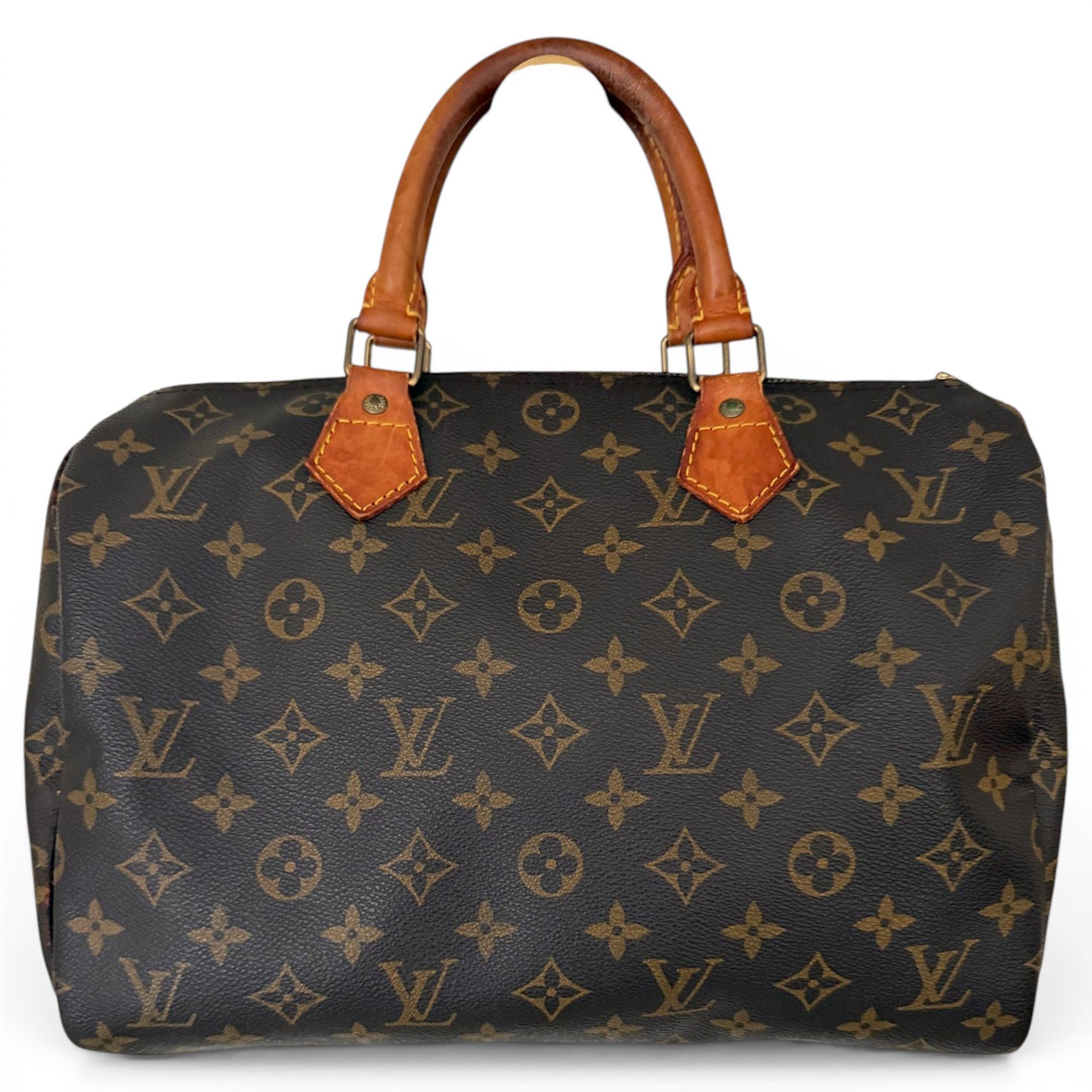Speedy leather handbag