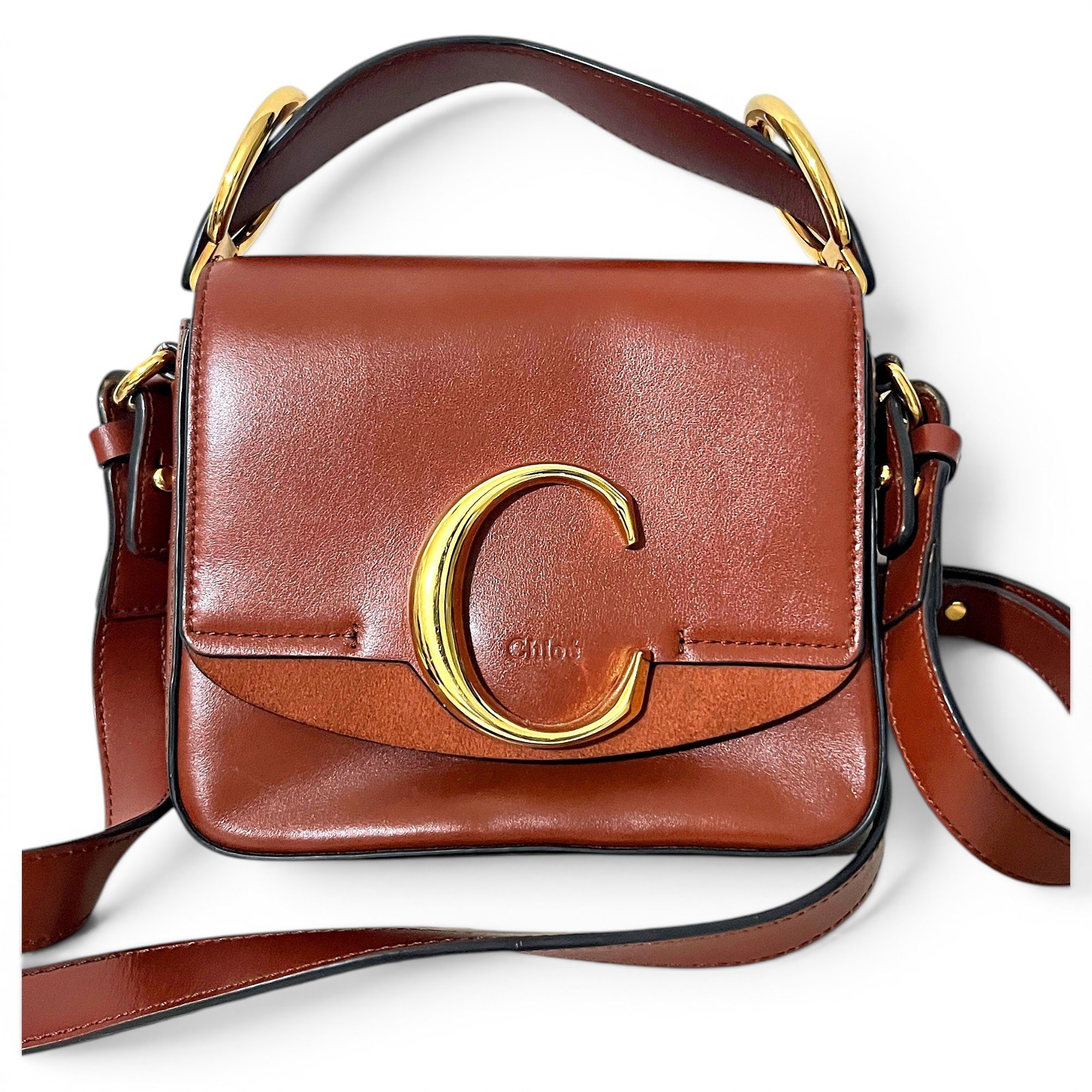 C leather handbag