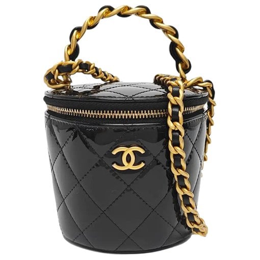 Patent leather handbag