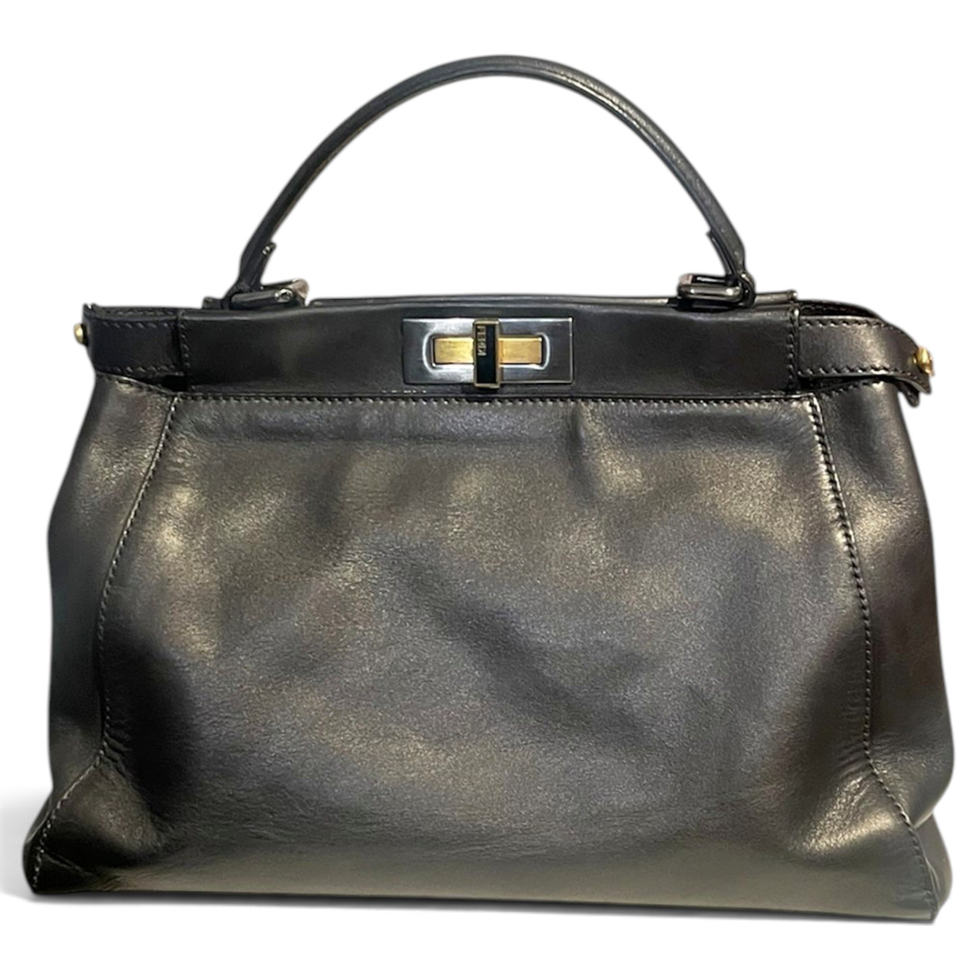 Peekaboo leather handbag
