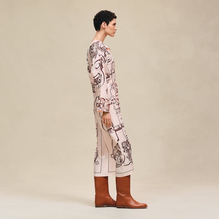 Rose Opaline "Ferronnerie Remix" Caftan