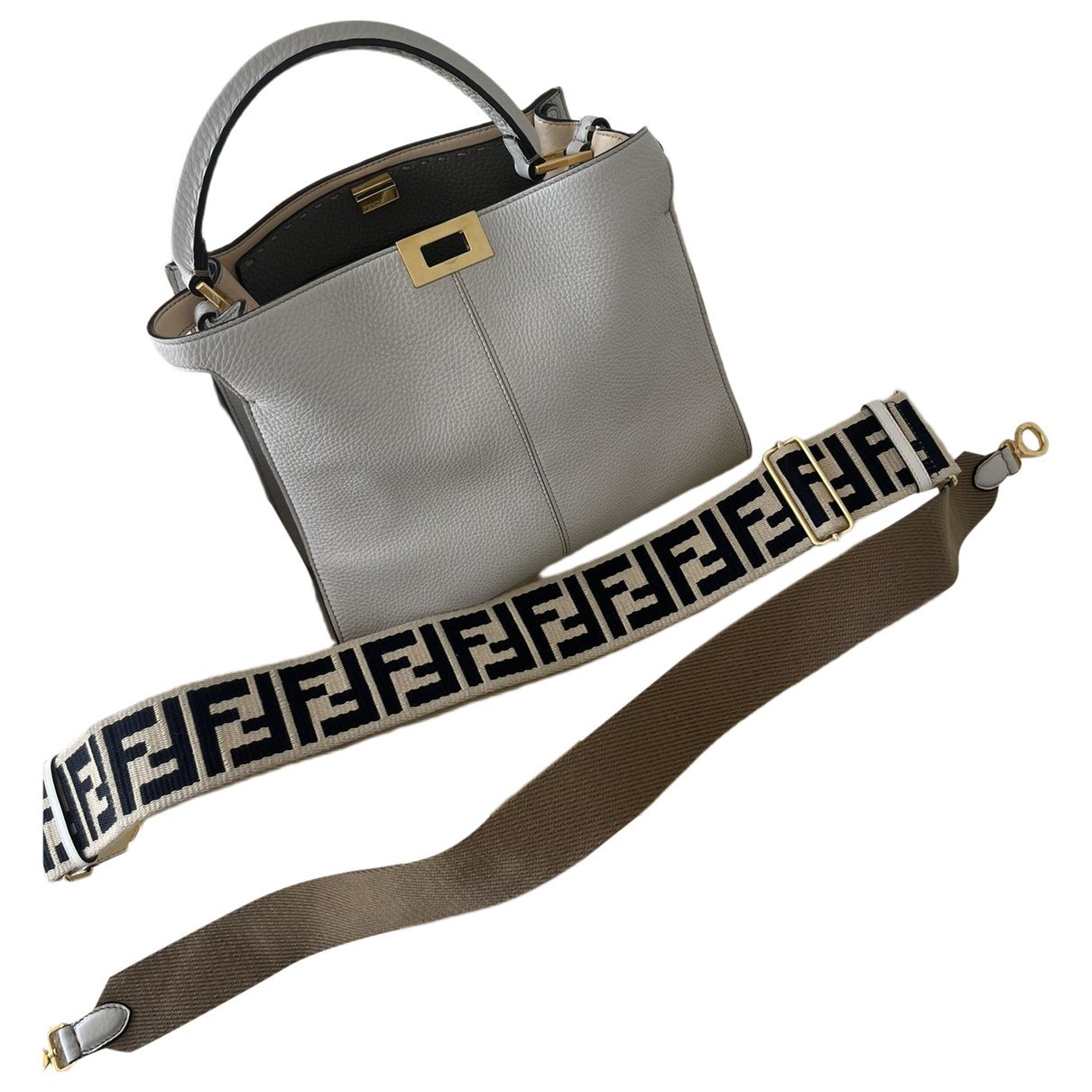 Peekaboo leather handbag