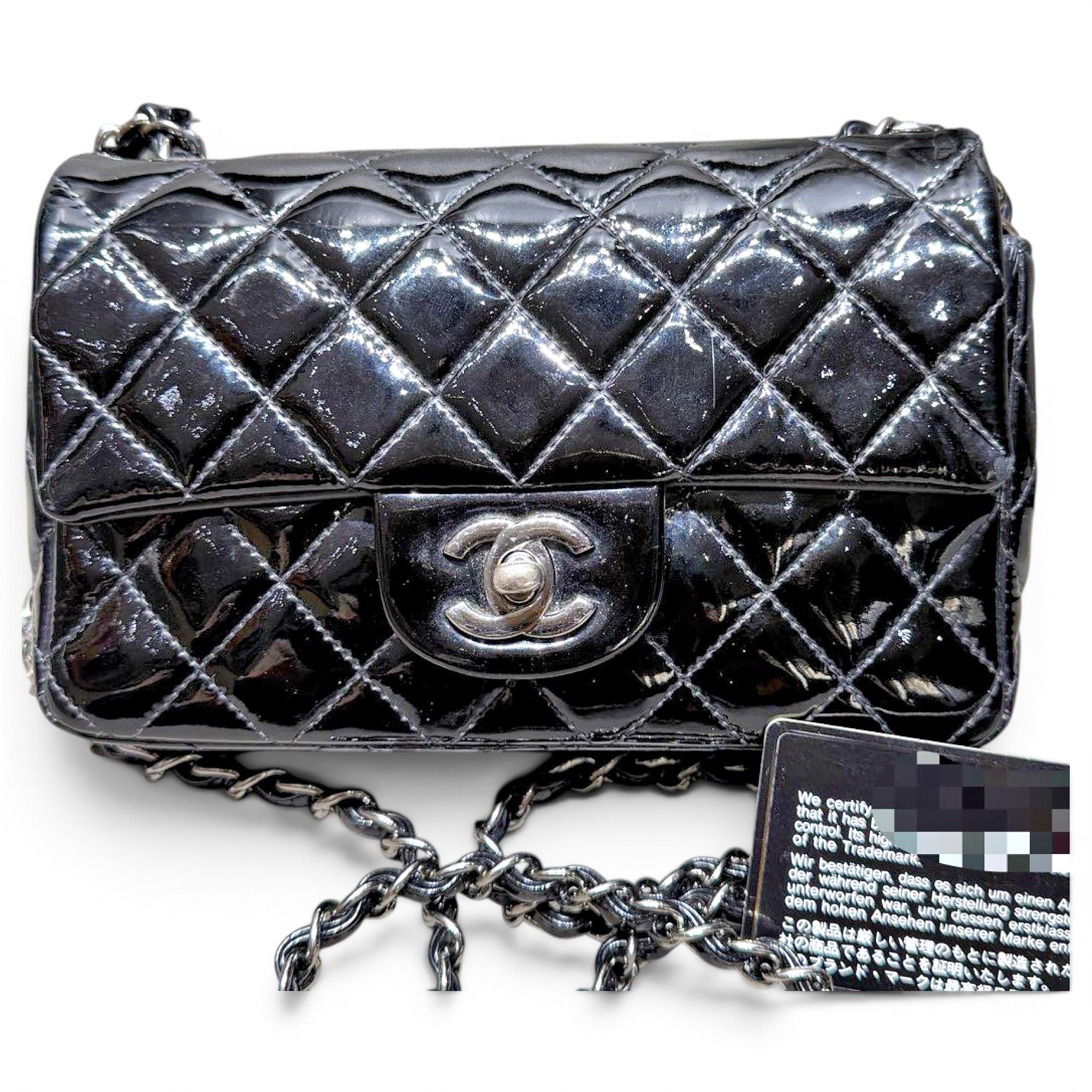 Timeless/Classique patent leather handbag